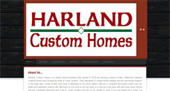 Desktop Screenshot of harlandcustomhomes.com